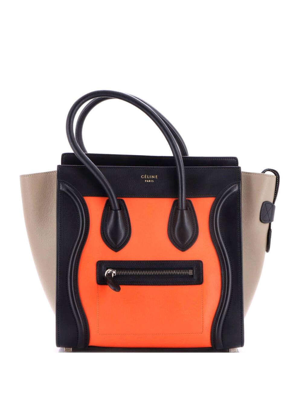 Celine Tricolor Luggage Bag Leather #364770C88B